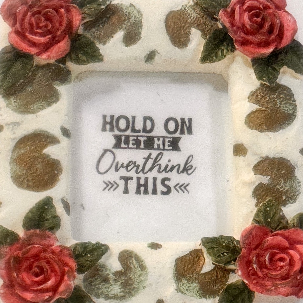 3/$15 Mini Frame Square Overthink - Picture 4 of 4